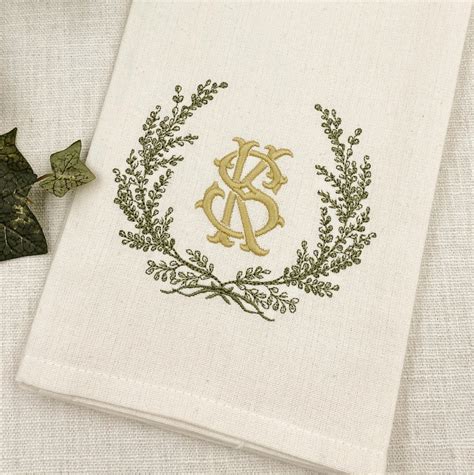 Embroidered Kitchen Towel Personalized Kitchen Towel Customized ...