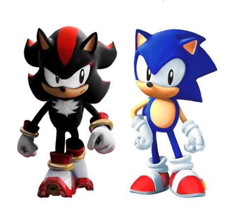 Classic Sonic And Classic Shadow. - Sonadow Photo (37095937) - Fanpop