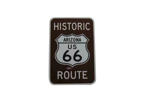 Newer Arizona Historic Route 66 highway sign.