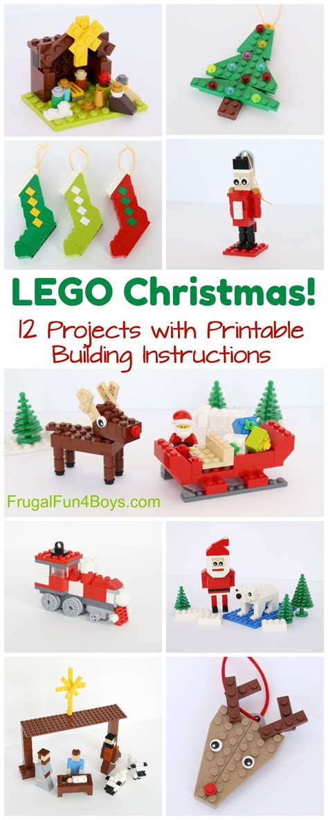 Christmas Projects to Build with LEGO® Bricks – Printable Building Guide