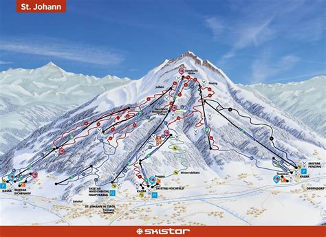 St Johann in Tirol Piste Map / Trail Map