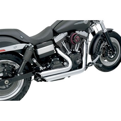 VANCE & HINES EXHAUST SHORTSHOTS STAGGERED CHROME Dyna 06-11 Harley ...