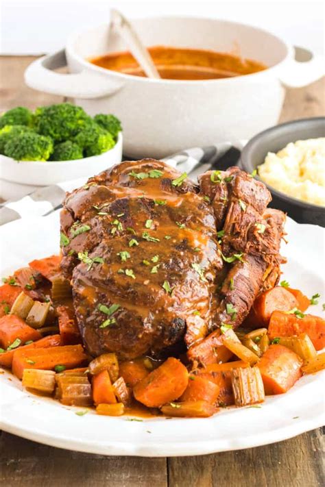 BEST Slow Cooker Pot Roast - The Daring Gourmet