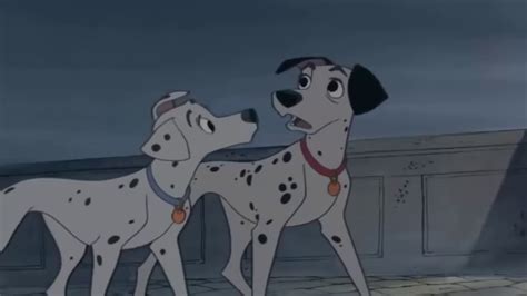 101 Dalmatians Pongo and Perdita leave town to retrieve their puppies ...