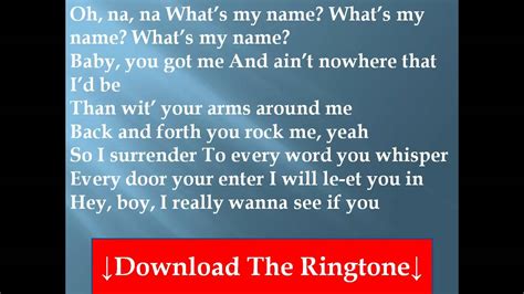 Rihanna - What's My Name - Lyrics - YouTube