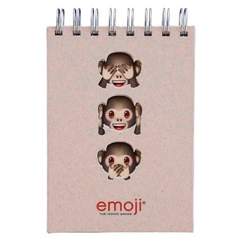 emoji - Three Monkeys Wire-O A6 Notebook - Brown | Buy at Best Price ...