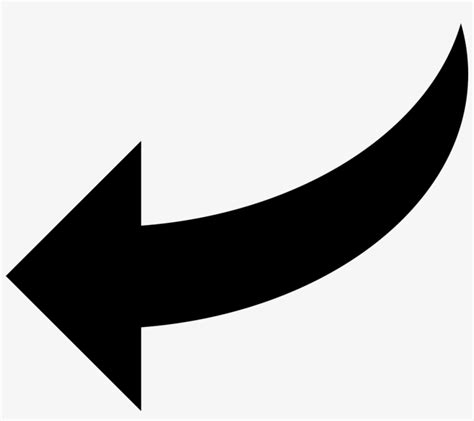 Curve Arrow Pointing Left Svg Png Icon Free Download - Curved Arrow ...