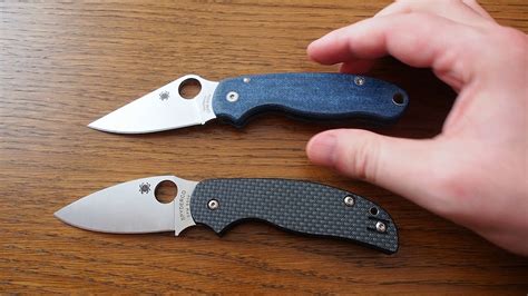 Spyderco Sage 5 vs Para 3 - Comparison - YouTube