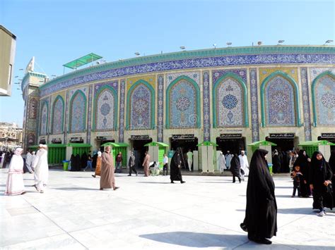 Holy Shrine of Abbas Ibn Ali, Karbala, Iraq Editorial Stock Image - Image of abbas, muslim ...