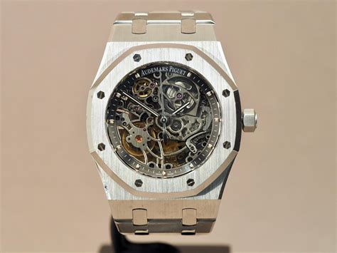 Audemars Piguet Royal Oak Skeleton 15305st, AP serviced + Extract for ...