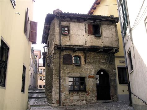 The medieval house is known as the oldest house of Cividale del Friuli (province of Udine) or ...