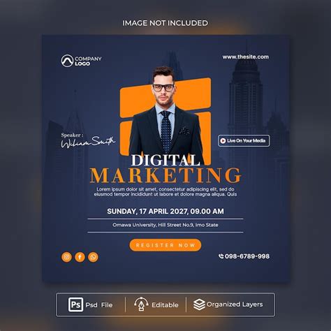 Premium PSD | A flyer about business digital marketing