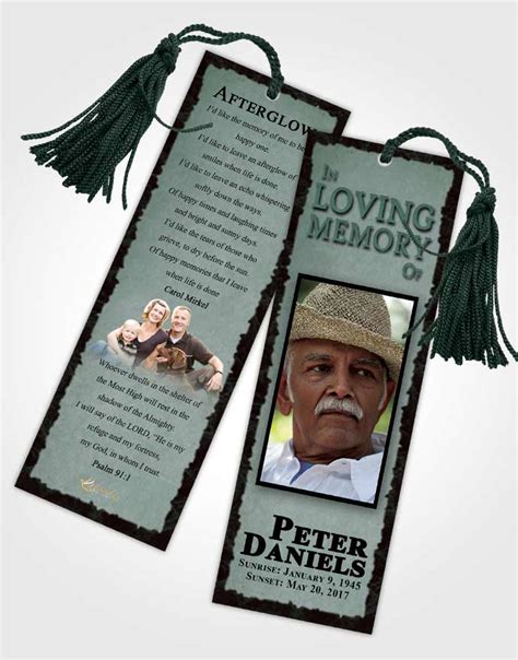 4 Page Graduated Step Fold Obituary Template Brochure Morning Outback - FuneralParlour