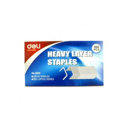 Deli 23/10 Staples 500pcs No.0015 | STATIONERY CITY