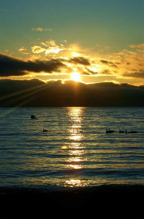 Sunset over Lake Tahoe Photograph by Ellen Heaverlo - Fine Art America