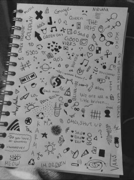 43+ Super Ideas Book Page Art Easy in 2021 | Notebook drawing, Notebook doodles, Sketch book