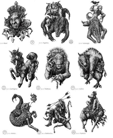 Just for the heck of it! • mirusoup: omg… Illustrations of the 72 demons...