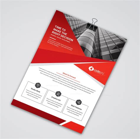 Minimal Print Flyer Design - Graphic Templates