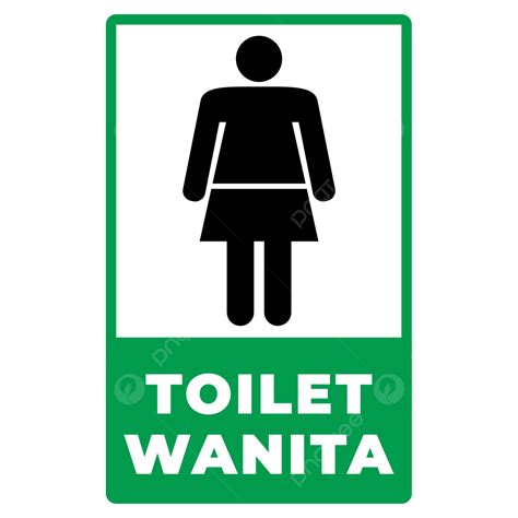 Sign Stiker Toilet Wanita, Toilet Wanita, Restroom, Label Toilet Wanita ...