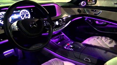 2014 Mercedes-Benz S63 AMG amazing interior lighting - YouTube