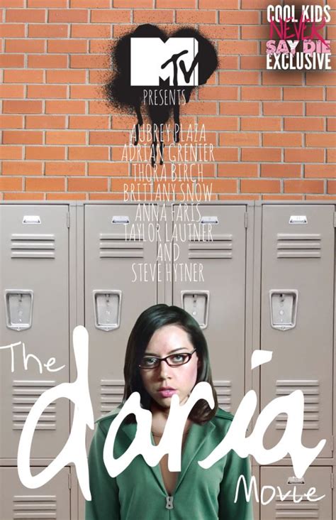 Aubrey Plaza is Daria in this THE DARIA MOVIE poster | Very Aware | Movie and TV news, reviews ...