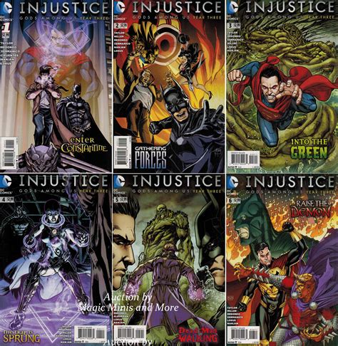 INJUSTICE Gods Among Us Year Three (6) Issue Run 1 2 3 4 5 6 Comic 1st print lot | eBay