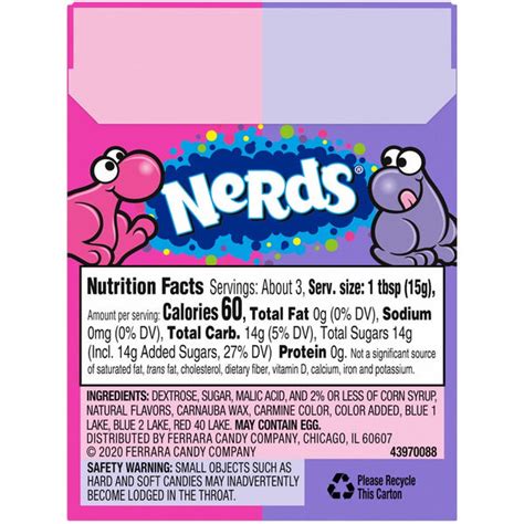 Nerds Grape & Strawberry Candy - 1.65-oz. Box - All City Candy