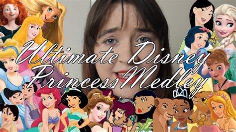 The Ultimate Disney Princess Medley (20 Princesses, 18 Songs) - Charlotte Mednick - YouTube