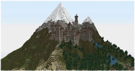 Minecraft castle on a mountain | Cool | Pinterest