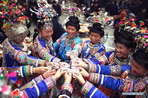 Chinese ethnic minorities celebrate traditional new year festivals ...