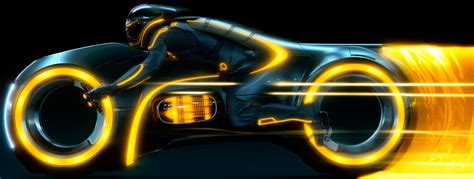 TRON light cycle dual screen wallpaper | Tron legacy, Tron, Disney movie art