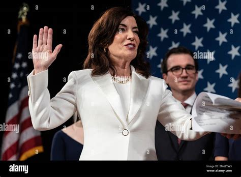 Kathy Hochul was sworn as 57th Governor by Hazel Dukes during ...