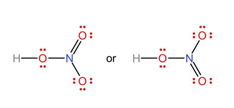 Consider the Lewis structure for the nitric acid molecule, H | Quizlet