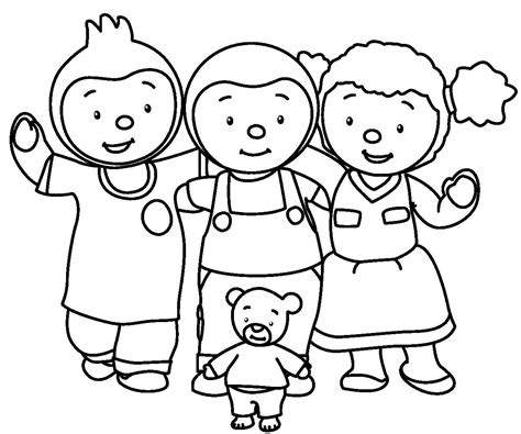 Coloriages T'choupi et Doudou (Dessins Animés) – Dessins à colorier – Coloriages à Imprimer Gratuits