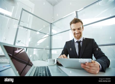 Using gadgets for work Stock Photo - Alamy