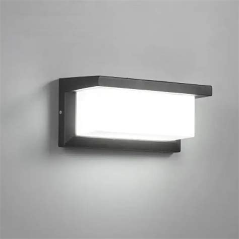 18W Outdoor Lighting Modern Wall Light LED Wall Sconce Square Metal Bulkhead Lights Exterior ...