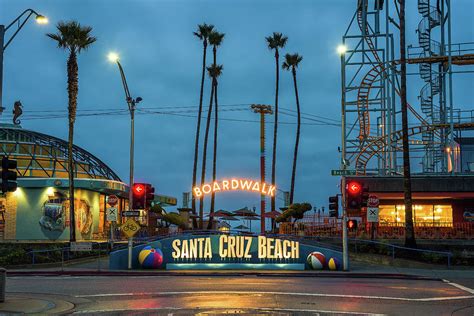 Santa Cruz Boardwalk and amusement park Photograph by Miroslav Liska ...