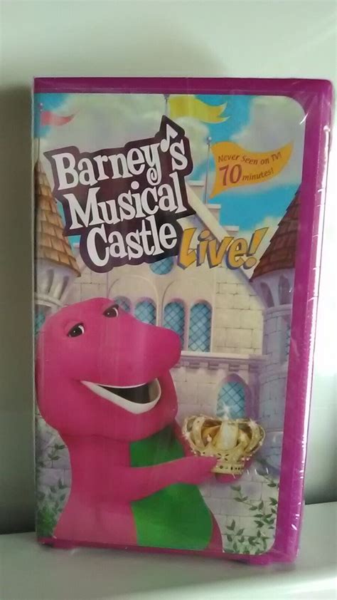 Barney's Musical Castle Live! 🏰🎶(VHS-2001) SEALED~Clamshell/Buy3Get1 ...