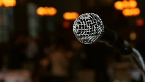 Microphone. Microphone On Stage At Event. Shallow DOF. Stock Footage Video 5729093 - Shutterstock