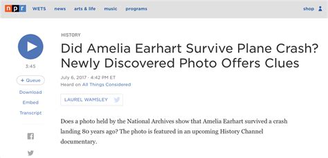 What Amelia Earhart Teaches Us About Medical Evidence