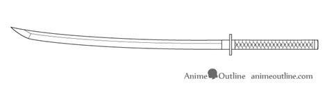 How to Draw a Katana (Sword) Step by Step - AnimeOutline