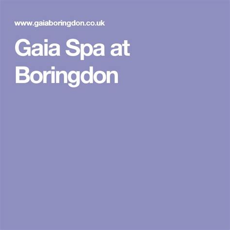 Gaia Spa at Boringdon | Spa, Spa set, Gaia