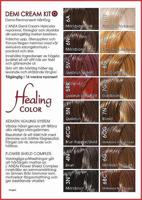 Argan Oil Hair Dye Color Chart - chartdevelopment