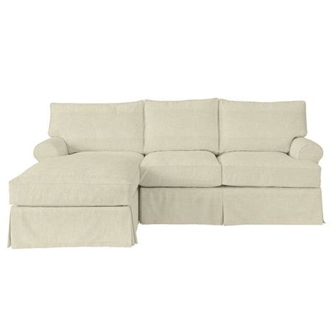 Davenport 2-Piece Sectional with Left Arm Chaise Slipcover - Ballard ...