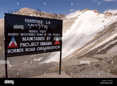 Scene from Khardung La Highest motorable road in the World Ladakh and ...