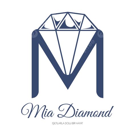 3d Logo Design Vector Design Images, Mia Diamont Logo Design, Mia ...