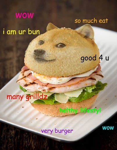 doge burger | Doge meme, Funny animal pictures, Doge