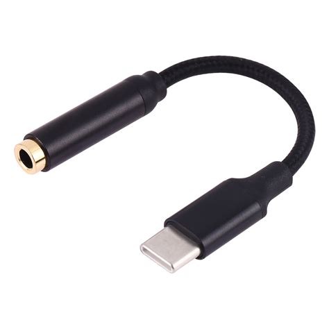 11cm USB-C / Type-C Male to 3.5mm Audio Female Adapter Converter (Black ...