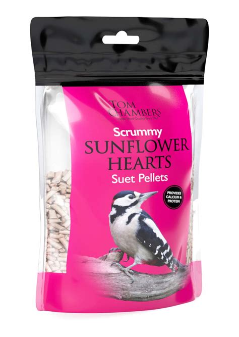 Tom Chambers Scrummy Sunflower Hearts Suet Pellets 0.9kg • Homeleigh ...