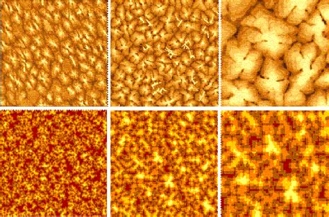 Top panel: some representative surface morphologies of pentacene ...